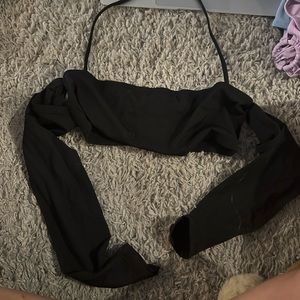 black long sleeve going out top